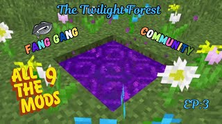 Into The Twilight Portal  Lets Play MODDED Minecraft  All The Mods 9 No Frills Ep3 [upl. by Malin]