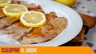 Scaloppine al limone ricetta facile e veloce  Le video ricette di Lara [upl. by Bostow]