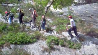 Klettersteig  via ferrata Colodri Gardasee Arco April 2011 [upl. by Uah886]