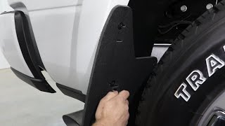 2019ON RAM 25003500  Rear ROCKSTAR™ Splash Guard Mud Flap Install Video [upl. by Nazay560]