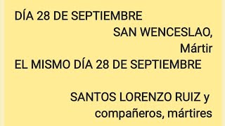 OFICIO DE LECTURA y LAUDES SABADO 28 DE SEPTIEMBRE DEL 2024 [upl. by Vudimir]