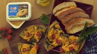 Spinach and cheese frittata in a minute [upl. by Ahsatel352]