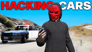 OVERLORD HACKS PLAYERS CARS  GTA 5 RP [upl. by Anaibib]