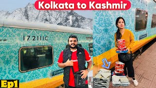 Train Journey to Kashmir  Kolkata to Kashmir Humsafar Express Journey  IRCTC Pantry food Review [upl. by Akinnej]