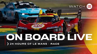 Onboard the 50 LIVE race action at 24H of Le Mans 2024  Ferrari Hypercar Part 3 [upl. by Merci]