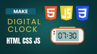 Javascript digital clock project  Make digital clock html css javascript digitalclock javascript [upl. by Lek]