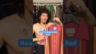 How To Style Red Shirts mensfashion menswear streetwear fashion style shorts ootd shirts [upl. by Nimocks]