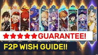 How To Get The MOST ★★★★★ Characters As F2P  Genshin Impact [upl. by Karlow]