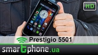 Prestigio MultiPhone 5501  Обзор смартфона Бюджетный 1SIM с экраном в 5 дюймов [upl. by Goff]