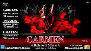 The legendary ballet CARMEN performed by Balletto di Milano for the first time in Cyprus in October [upl. by Negris837]