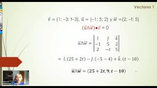 Vectores coplanares con un parámetro [upl. by Howlond]