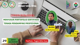 Menyusun Portofolio Sertifikasi Tenaga Pendamping Profesional [upl. by Angy]