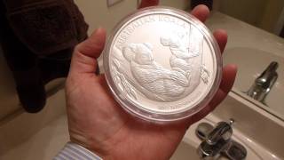 2011 Australian Perth Mint Koala 1 Kilo 3215 ounces Silver Coin Review [upl. by Einahpehs]