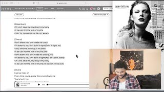 FIRST TIME Listening to REPUTATION By TAYLOR SWIFT  REACTION amp REVIEW [upl. by Ayouqat394]