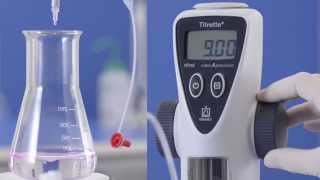 Titrette®  Titration with the digital bottletop burette [upl. by Olinde]