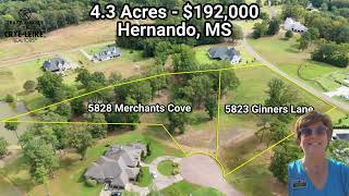 🏡 Discover 43 Acres of Prime Land in Grays Creek Gated Community  Hernando MS 🌳  192000 [upl. by Kolk]