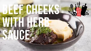 Beef Cheeks with Herb Sauce  Everyday Gourmet S10 Ep80 [upl. by Alaine]