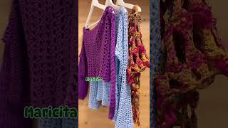 🥰3 Sweaters ó remeras tejidas a Crochet por Maricita Crochet sweater jersey [upl. by Javed900]