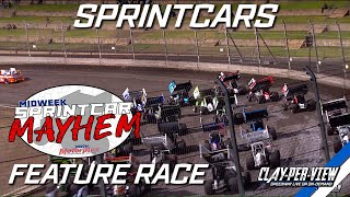 Sprintcars  Mid Week Mayhem  Perth Motorplex  14th Feb 2024  ClayPerView [upl. by Eniowtna]