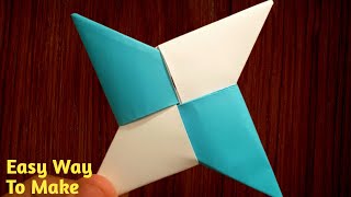 How To Make a Paper Ninja Star Shuriken  Easy Origami [upl. by Latyrc5]