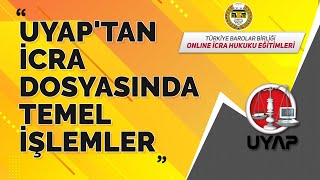 UYAPtan İcra Dosyasında Temel İşlemler [upl. by Kinom317]