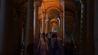 Brief video while walking through Basilica Cistern [upl. by Artcele549]