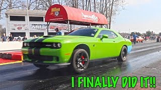 MY HELLCAT GOES 9s IN 14 MILE ON ITS FIRST RUN WOW [upl. by Adliw]