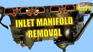 6 Cylinder Inlet Manifold Removal BMW 3 Series E46 330ci  Access to Pipes Hoses Sensors CCV Gasket [upl. by Sile262]