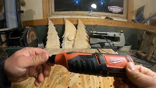 Milwaukee 12 volt rotary tool for wood carving [upl. by Neural516]