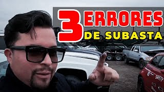 Los 3 errores que nadie quiere que sepas de una subasta cómo comprar un carro [upl. by Alben734]