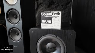 My Subwoofers New Shoes SVS Soundpath Subwoofer Isolator [upl. by Dorise97]