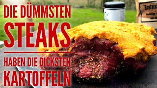 SMOKER STEAK mit Kartoffelkruste grillen  Klaus grillt [upl. by Dorena800]