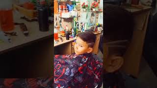 Hair cutting per star kaise banata hai bollywood haircutting hairsalon shorthaircut [upl. by Arihay]