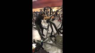 GOAT Back Exercise  1 Arm Hammer Row Mechanical Dropset [upl. by Nevaeh]