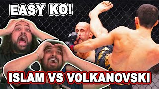 ISLAM KO Islam Makhachev vs Alexander Volkanovski REACTION [upl. by Htebzil]