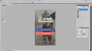 How To Design a Mobile App Signup Screen in Adobe Photoshop [upl. by Ricarda590]