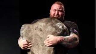 Hafthor Bjornson impressive stone run at the 2024 Strongest Man on Earth Shaw Classic [upl. by Eirene]