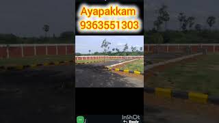 Ayapakkam land sales cmda Rera approved chennai [upl. by Esaertal]