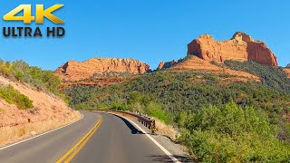 Sedona Arizona Scenic Drive  Oak Creek Canyon to Flagstaff 4K Autumn Colors [upl. by Cheria]