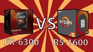 AMD R51600 vs FX6300  AMD 6 Core CPUs 5 Years Apart Benchmarks [upl. by Suollecram]