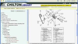 Using Chilton Library from Gale  Navigating Repair Manuals [upl. by Dilisio]