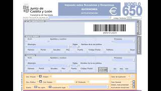 Impuesto de Sucesiones y Donaciones Guía Práctica para Herederos Modelo 650Autoliquidación [upl. by Farrison]