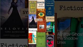 British Literature Syllabus FICTION ugcnet englisliterature booktokrecommendations [upl. by Trillby945]