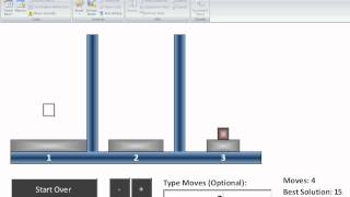 Excel VBA Tower of Hanoi  Lucas Tower [upl. by Atinar]