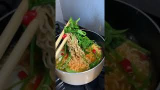 Let’s eat Tom yam instant noodles [upl. by Eiramait]