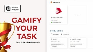 How to Gamify your Task and Project management in Notion [upl. by Zeidman133]