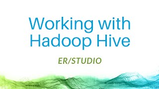 Data Modeling for Hadoop Hive with ERStudio Data Architect [upl. by Stanwin906]