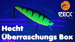 Big Hecht ÜBox Zeck Fishing 2024 I Unboxing I UVTest [upl. by Ibrab396]