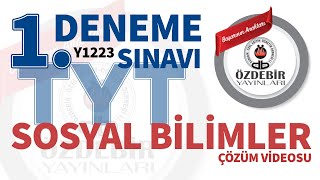 EKİM 2023  TYT 1 DENEME SINAVI SOSYAL BİLİMLER ÇÖZÜM VİDEOLARI [upl. by Anilek]