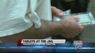 Inmates using tablets at the Pima County Jail [upl. by Irtimid]